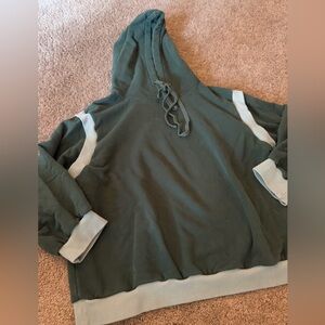 NAP Loungewear Women's Green Hoodie Sweatshirt Size Medium - 100% Cotton Hoodie